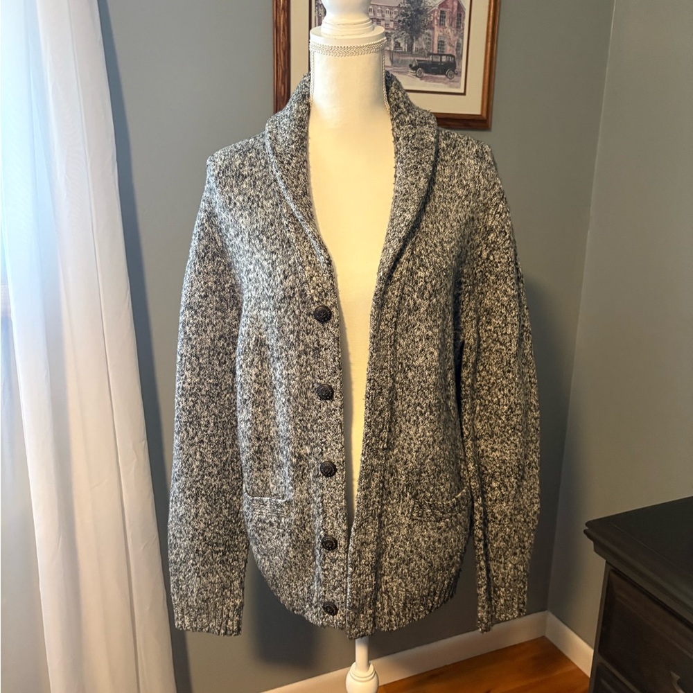 Abercrombie & Fitch Marled Gray Cardigan